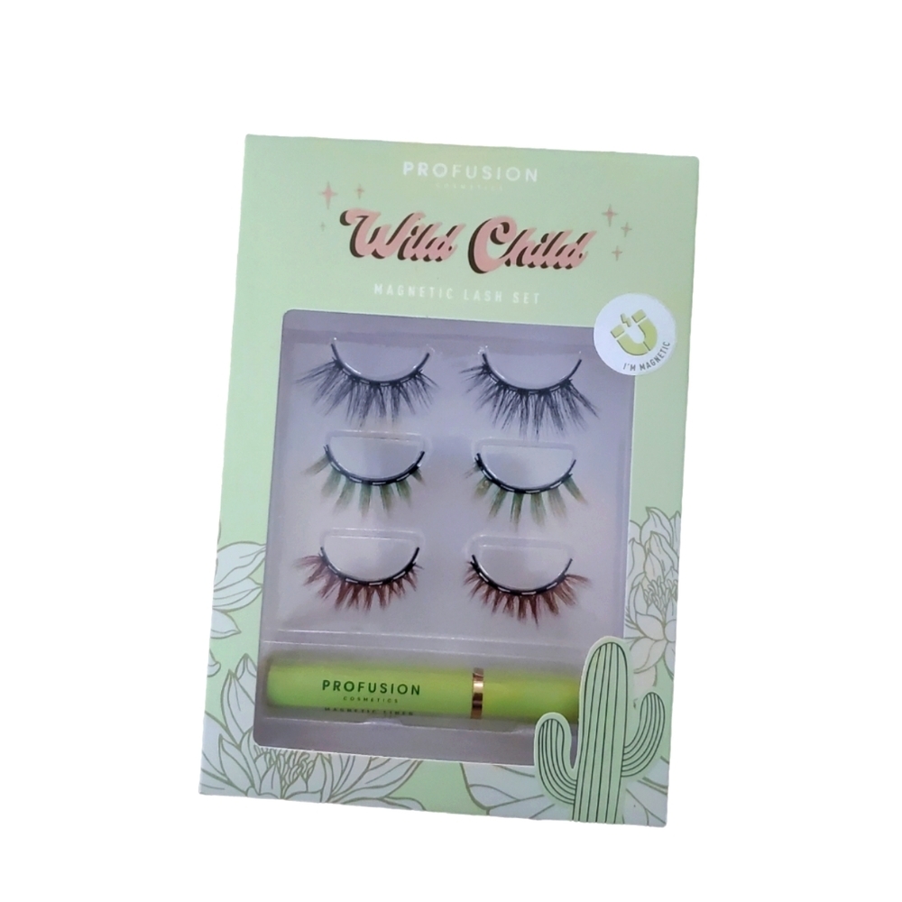 Profusion Cosmetics NEW Wild Child Magnetic Lash Set Multi Color